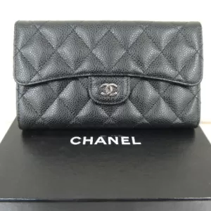 CHANEL　シャネル/ｷｬﾋﾞｱｽｷﾝ　長財布を買取しました。のサムネイル